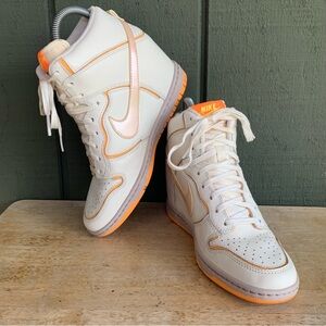 Nike Dunk Sky High Cut Out Premium Sail Atomic Mango RARE Women’s Size 7
